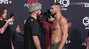 164K views · 1.5K reactions | Rafael Fiziev and Mateusz Gamrot had their lone staredown before Saturday's lightweight clash at the UFC Fight Night 228 in Las Vegas. | MMA Junkie | Facebook