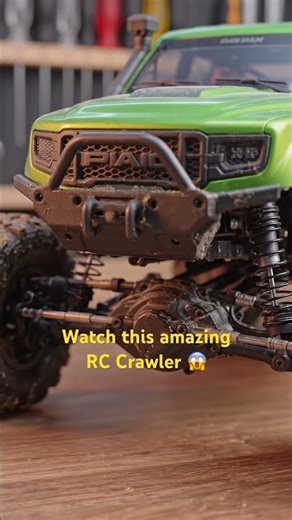 Green RC car crawler mud tracking #rcoffoad #rcmonsterjam