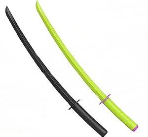 2pcs 3D Printing Gravity Retractable cos Samurai Sword Creative Samurai Toy Telescopic Toy, Creative Cos Decompression Tricky Toy