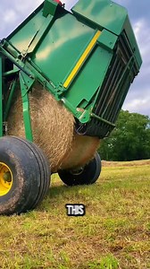 This modern machine sweeps across the field, gathering dry hay into its chamber. | Lara Amélia