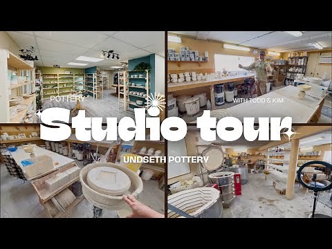 How we set up our pottery studio in our home!