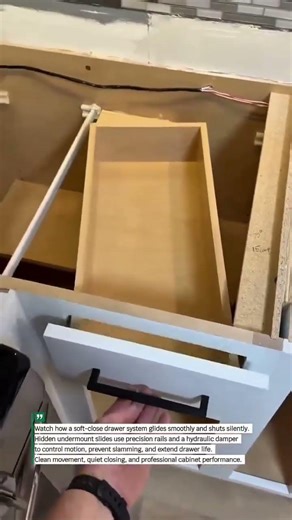 Smooth Soft-Close Drawers Every Time! #HomeImprovement #Tools #DIY