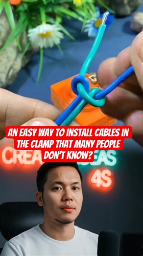 Easy way to install cables in the clamp? #shorts