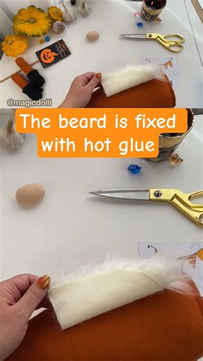 beard for gnome beard fixation. gnome for halloween.#helenlozova #halloween