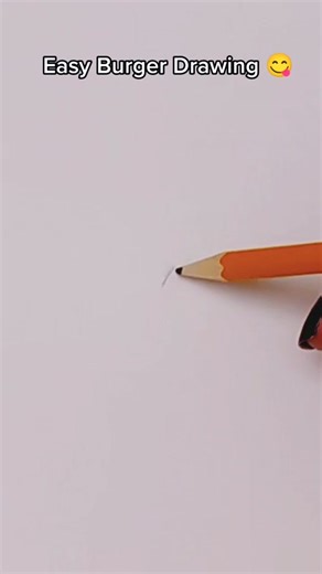 Easy Burger Drawing Tutorial