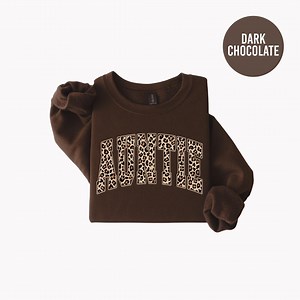 Leopard Auntie Sweatshirt, Aunt Crewneck, Aunt Sweatshirt, Auntie Shirt, Auntie to Be, Gift for Auntie, Pregnancy Reveal, Aunt Birthday Gift - Etsy