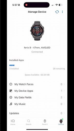 🔄 Second Step to Changing Your Garmin Fenix 7 & 8 Watch Face! ⌚ #Garmin #Shorts