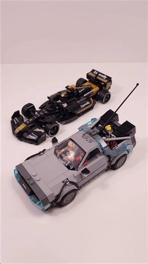 LEGO Speed Champions Time Machine Back to the Future (77256) vs APXGP Team (77252) #shorts TBB