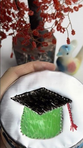 Graduation Cap Drawing 🎓#asmr #satisfying #odlysatisfying #relaxing