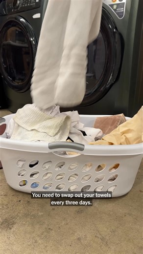 4.3K views · 15 reactions | How often do you wash your towels? It's recommended to swap them out every three days. We’ve tested towels since 2017 and have some tips on how to care for them. Click here for more on keeping your towels clean and fresh: https://nyti.ms/4bUxnO6 | Wirecutter | Facebook