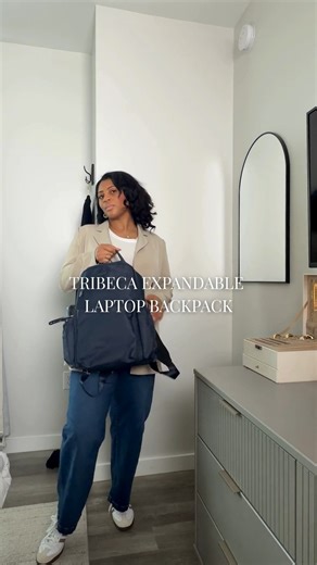Your day, upgraded. The Tribeca Expandable Laptop Backpack brings extra space, smart organization, and all the features your routine requires. | baggallini