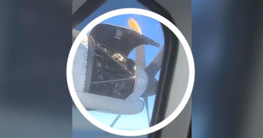 Passenger films shocking moment plane engine falls apart mid-flight