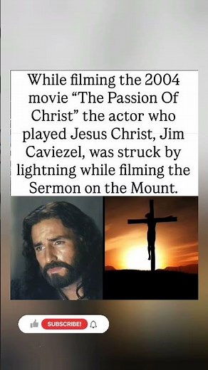Actor Jim Caviezel Struck by Lightning While Filming The Passion of the Christ 😳⚡#shorts #viral