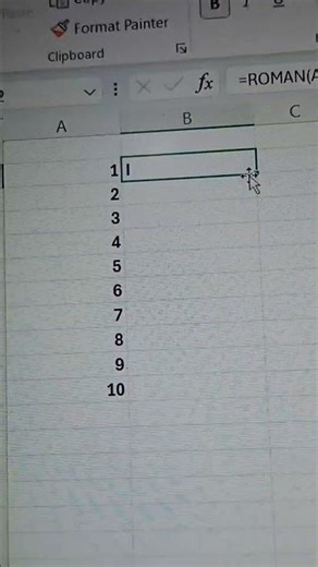 Excel ROMAN Formula | Number ko Roman Numeral me Convert Kare #excel #exceltips #excelformula #