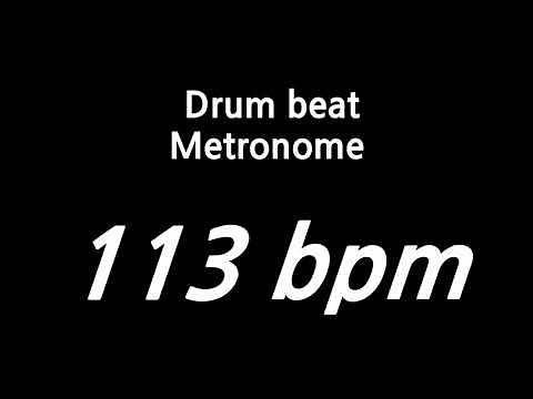 113 bpm metronome drum