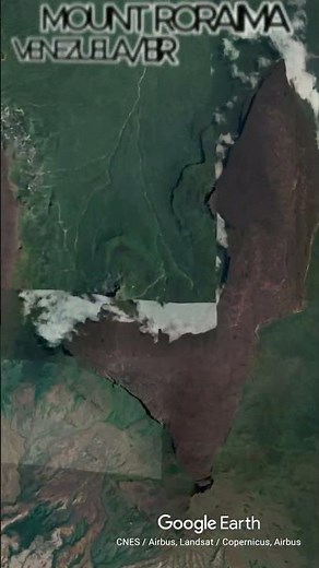 Mount Roraima from Google Earth – The Floating “Lost World” Mountain 🌍