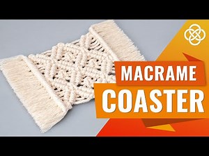 Macrame coaster tutorial | Boho macrame coaster | Macrame coaster for beginners