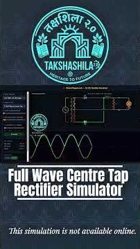 Full Wave Rectifier Simulation Explained | Class 12 Physics 💡