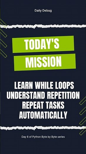 🔁 Day 7: Make Python Repeat#python #coding