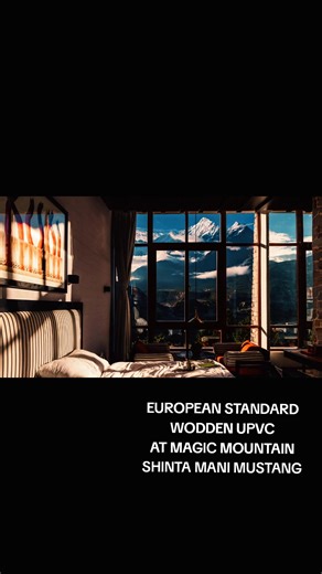 European Standard, Nepali🇳🇵 Craftsmanship Kshamadevi Group proudly presents Wooden Color UPVC Windows at Shinta Mani Mustang - Magic Mountain⛰️ Experience the warmth of wood with the durability of UPVC. Contact Conch UPVC: 9860782296 #upvcnepal #wodden#window #door #nepali