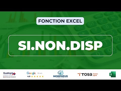 Comment utiliser la fonction SI.NON.DISP sur Excel ?