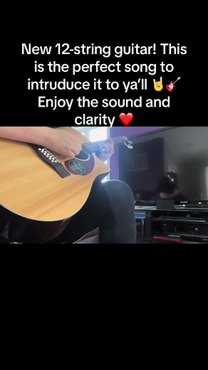 Fender 12-string acoustic serenading you with a Bon Jovi classic ;) #guitar #guitartok #electricguitar #guitaristsoftiktok #fender #bonjovi #wanteddeadoralive