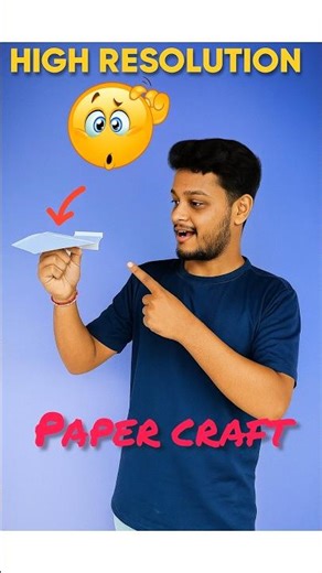 Paper Craft Plane Tutorial | Easy & High-Resolution Paper Airplane Making 😨 #art #craft