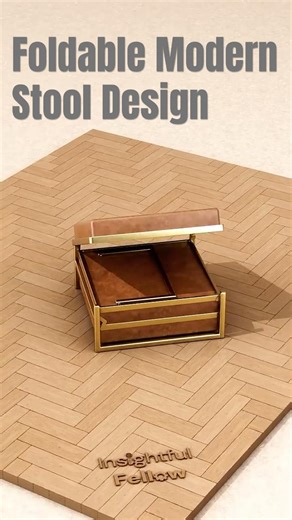 Folding Table Design Mechanism "Folding Stool" #convertiblefurniture