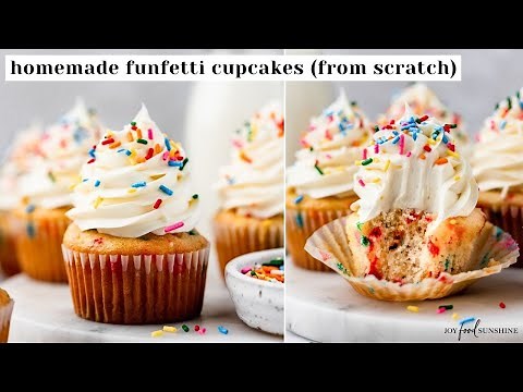 Homemade Funfetti Cupcakes (from scratch)!