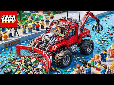 I Built a Giant LEGO Automatic Cleaning Truck🛻 | LEGO Creative Toys
