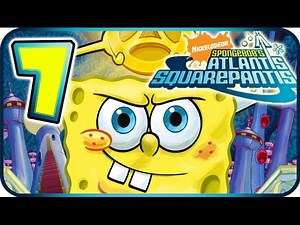 SpongeBob Atlantis SquarePantis Walkthrough Part 7 (PS2, Wii) ☼ Level 7 ☼