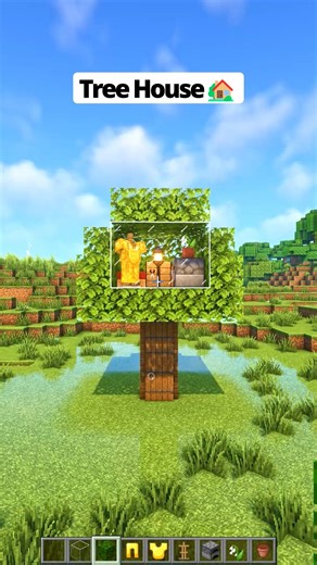 Charles MC | Minecraft Tree House Tutorial!🏡 Follow me for more Tutorials Minecraft❤️ Save this video and share at friends🤩#reels #minecraftideas... | Instagram