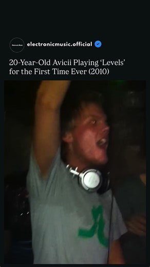 Electronic Dance Music on Instagram: "Avicii performing Levels before it was officially released (2010) Avicii (Tim Bergling) shaped one of the most iconic progressive house anthems in electronic dance music history. Levels was officially released on October 28, 2011, and quickly became a global phenomenon that helped define the EDM boom of the early 2010s, crossing over from underground dance floors to mainstream radio and festival stages worldwide. With its unforgettable melody and uplifting p