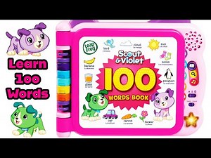 LeapFrog 100 Words Scout and Violet Learning Book Pink (with sound effects) Learn 100 Words Today