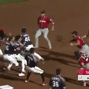 809K views · 4.2K reactions | A home run trot turned into a benches clearing brawl  (via: MiLBMariners/Twitter) | Baseballer | Facebook