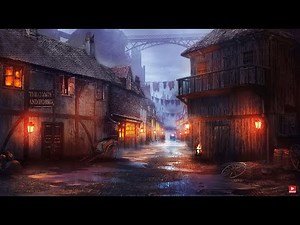 Victorian Era Ambience. Victorian London street with Horses, Bell,Crow, Walking on Cobblestone sound