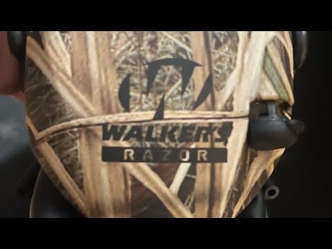 How to replace or remove batteries in Walker's Razor slim electronic earmuffs.
