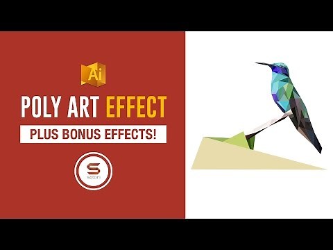 ILLUSTRATOR POLY ART EFFECT TUTORIAL - How To Make Poly Art + Bonus Effects
