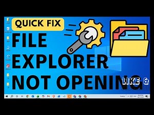 File Explorer Not Opening In Windows 10 | File Explorer Not Responding in windows | Quick Fix