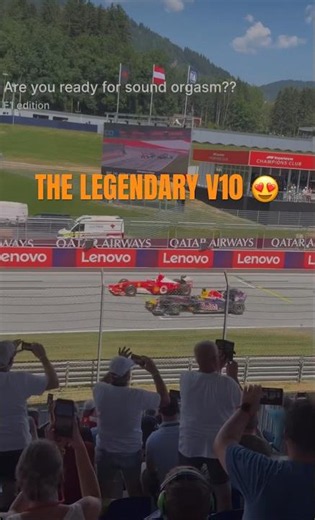 V12 & V10 F1 Legends at the Austrian GP 🔥🏎️