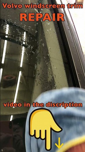 VOLVO V70 XC70 WINDSHIELD TRIM ISSUE FIXED FOR CHEAP ! WATCH THIS VIDEO