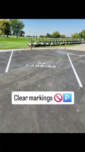Parking Lot Striping - New Layout at River Bend Golf Course