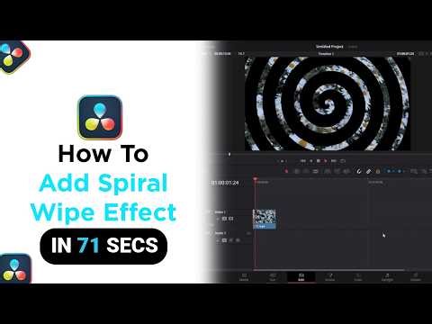 How to Add Spiral Wipe Effect on Davinci Resolve [NEW]