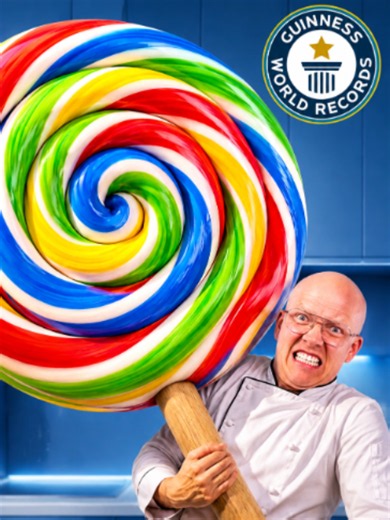 I Made The Largest Lollipop In The World🍭!!!! #vanzai #cooking #food | Making Food
