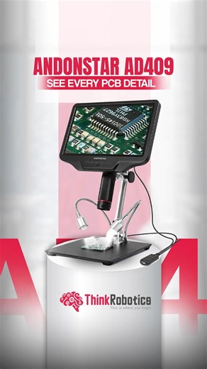 Perfect Micro-Soldering Starts with Andonstar AD409 Digital Microscope! || ThinkRobotics