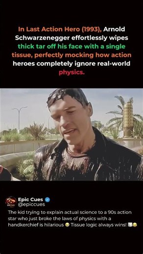 Arnold Schwarzenegger Wiped Away Real-World Physics! 🧻 #actionmovies #arnoldschwarzenegger #shorts