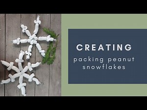 Packing Peanut Snowflakes