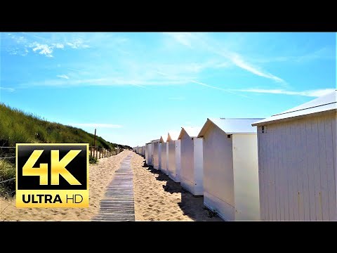De Haan, Belgium 🇧🇪 beach Promenade walk - 4K 60FPS