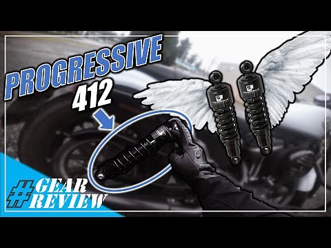 Progressive Suspensions 412 Shocks Review on Sportster Iron 883!