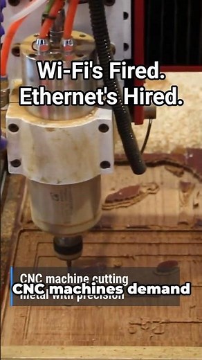 ESP32 + Ethernet = Real-Time CNC Power ⚙️ #shorts